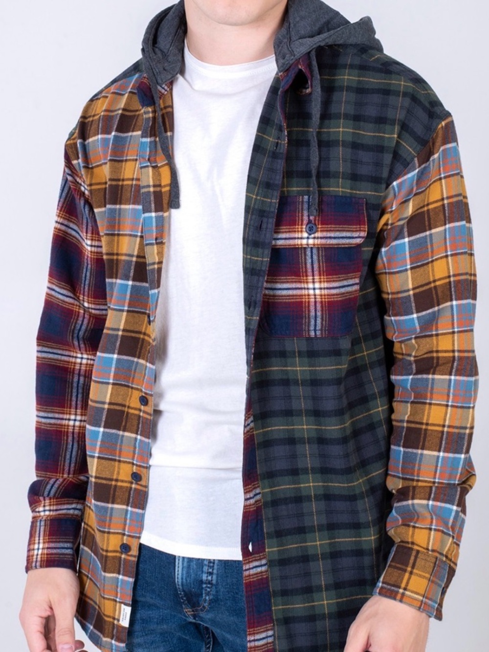 American Eagle Hooded Flannel